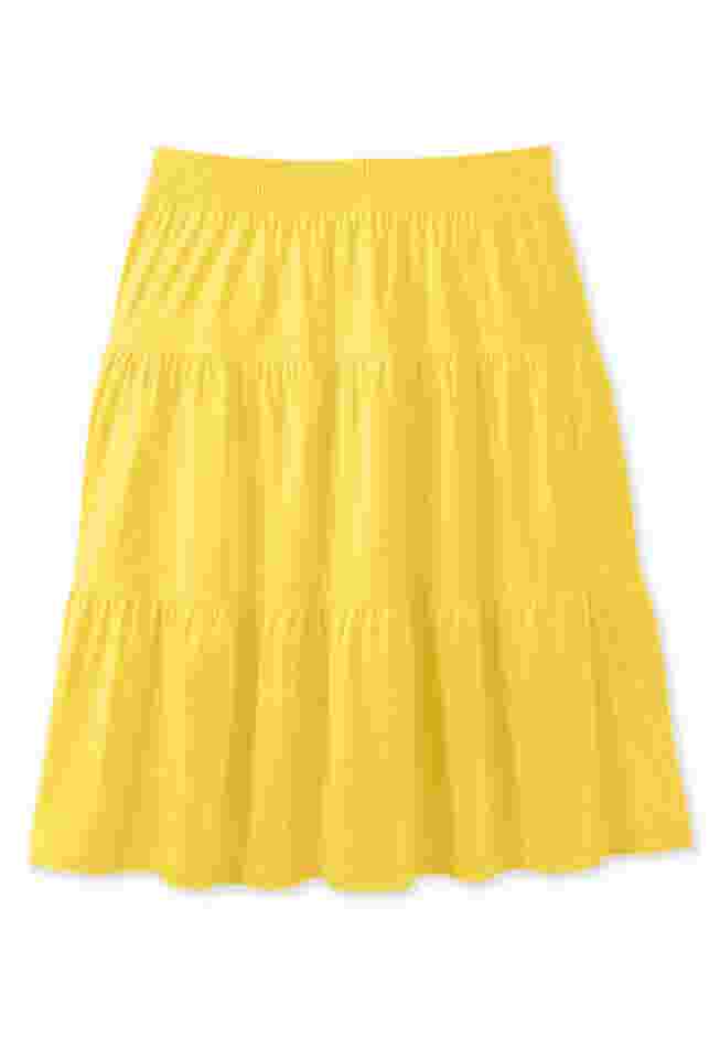 Elastic-Waist Knit Tiered Skirt image number 3