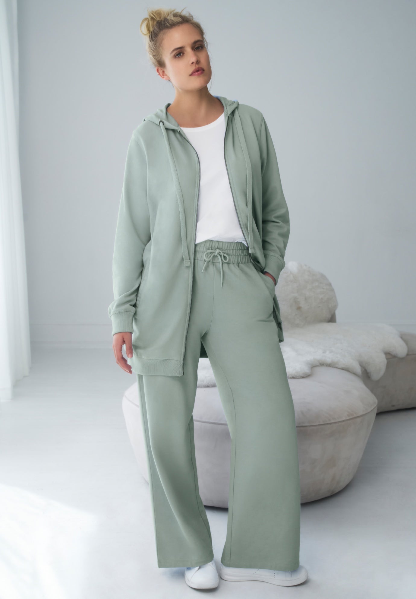 Wide Leg French Terry Sweatpant image number 0