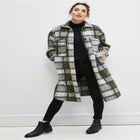 Wool Blend Long Shirt Jacket image number null