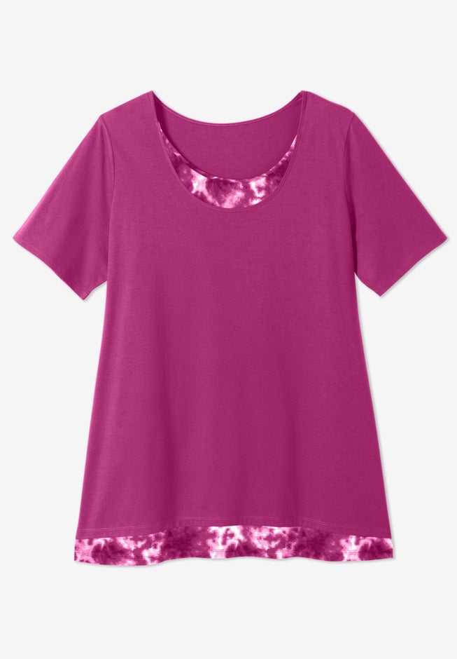 Layered-Look Print Tunic image number 3