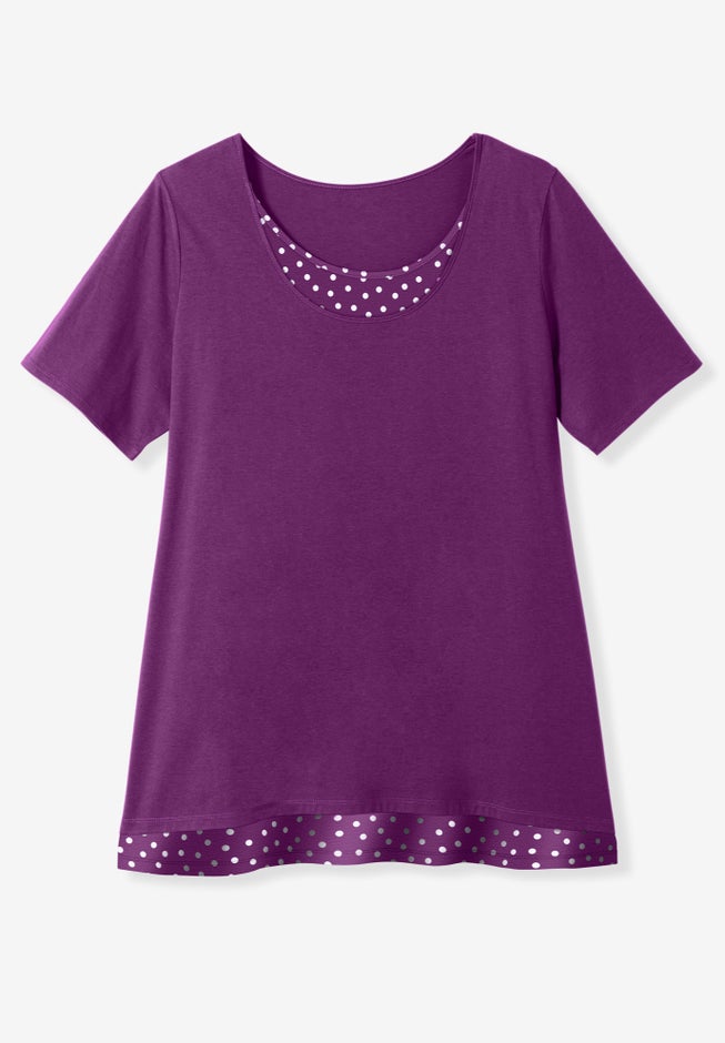 Layered-Look Print Tunic image number 4