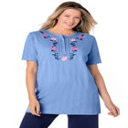 7-Day Embroidered Pointelle Tunic image number null