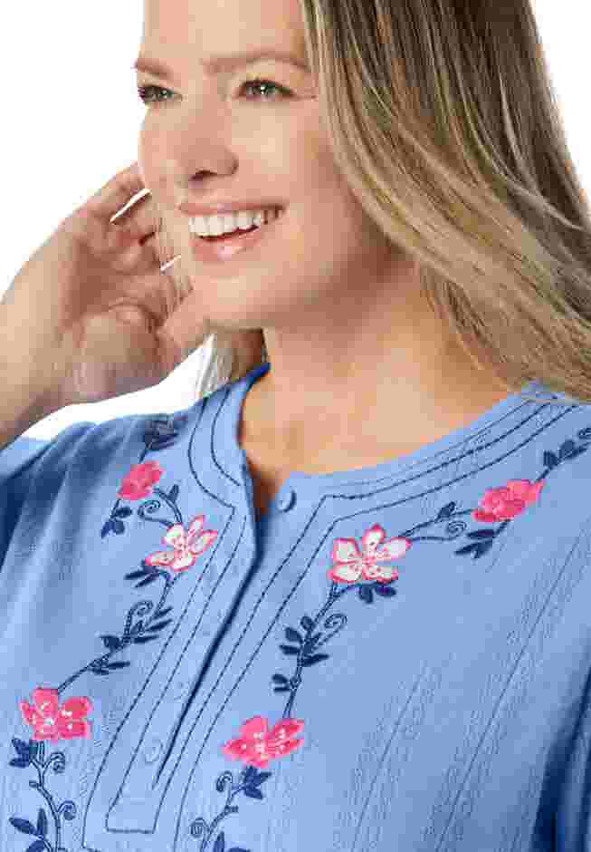 7-Day Embroidered Pointelle Tunic image number 2
