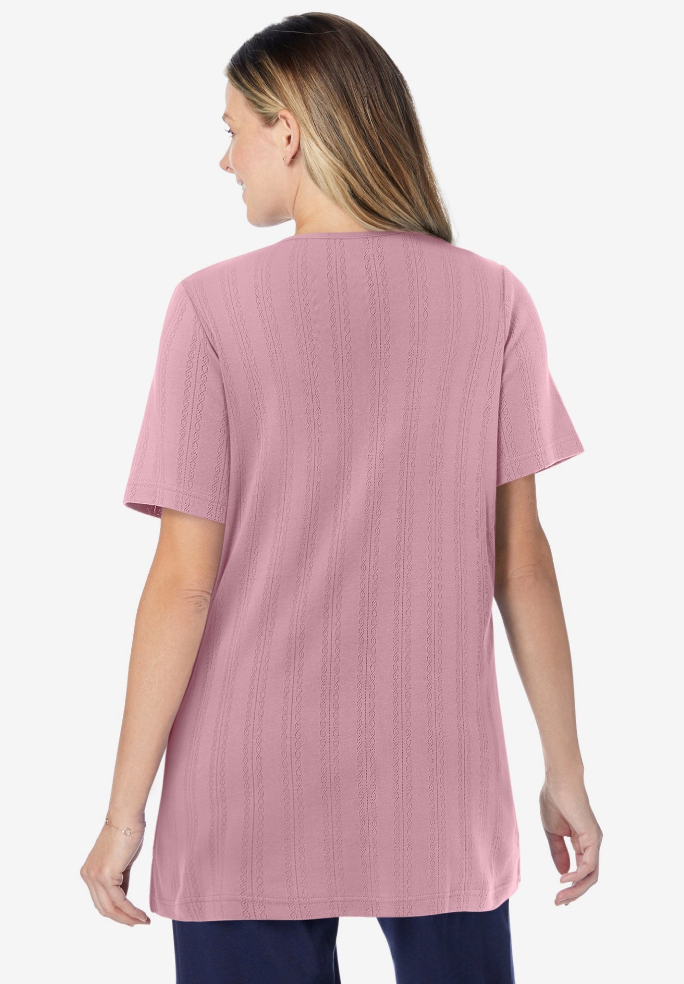 7-Day Embroidered Pointelle Tunic image number 1