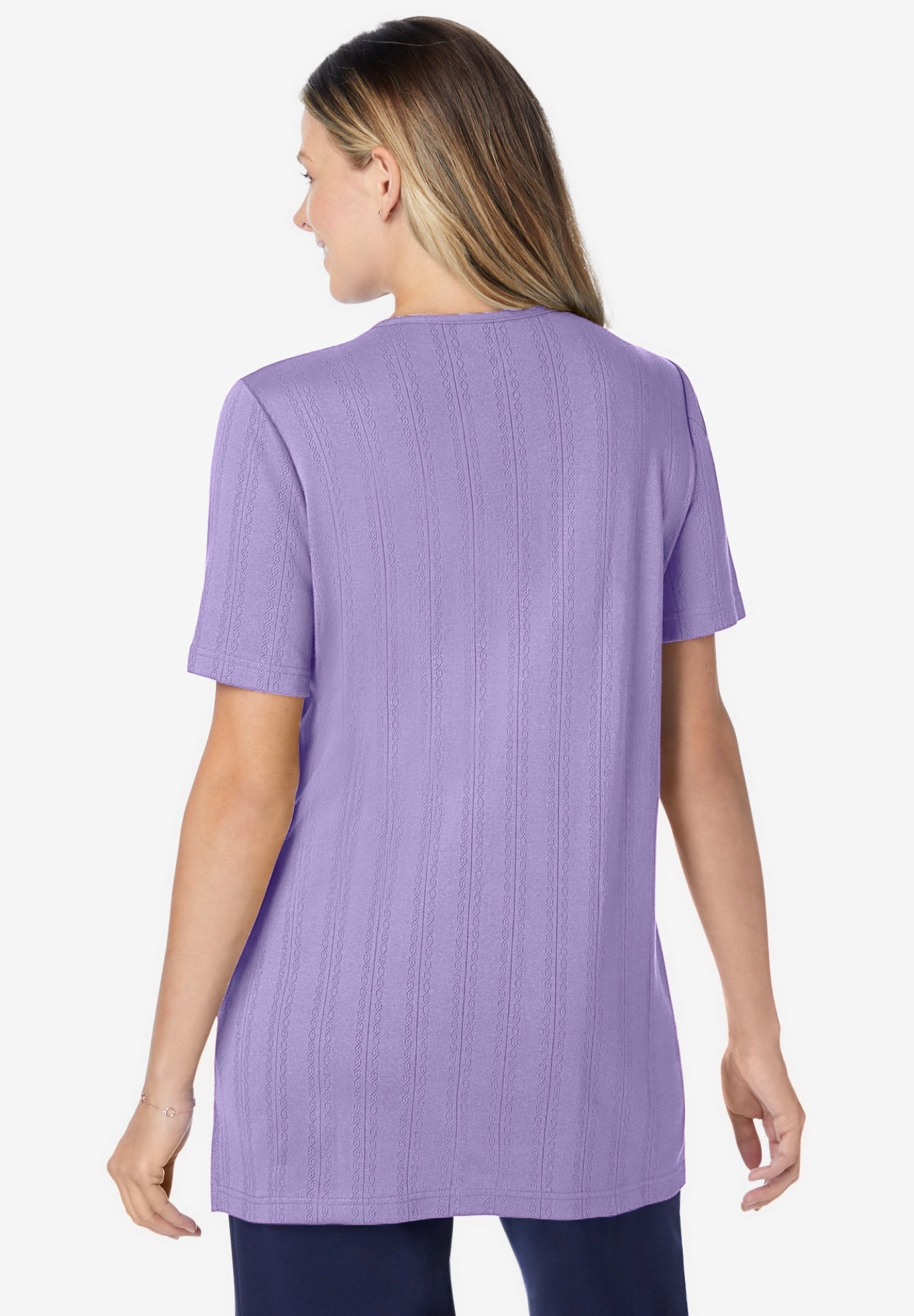 7-Day Embroidered Pointelle Tunic image number 2