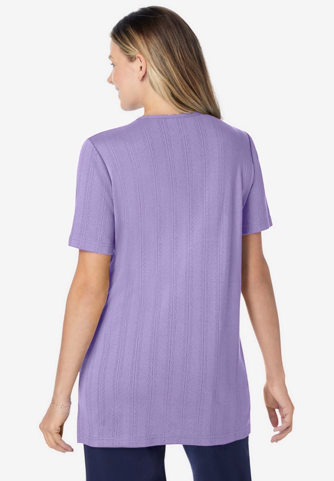 7-Day Embroidered Pointelle Tunic image number 2