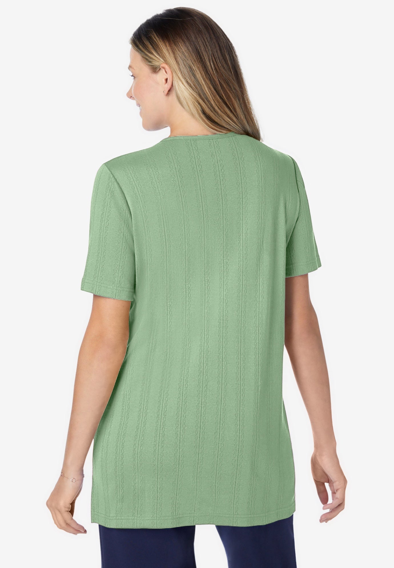 7-Day Embroidered Pointelle Tunic image number 1