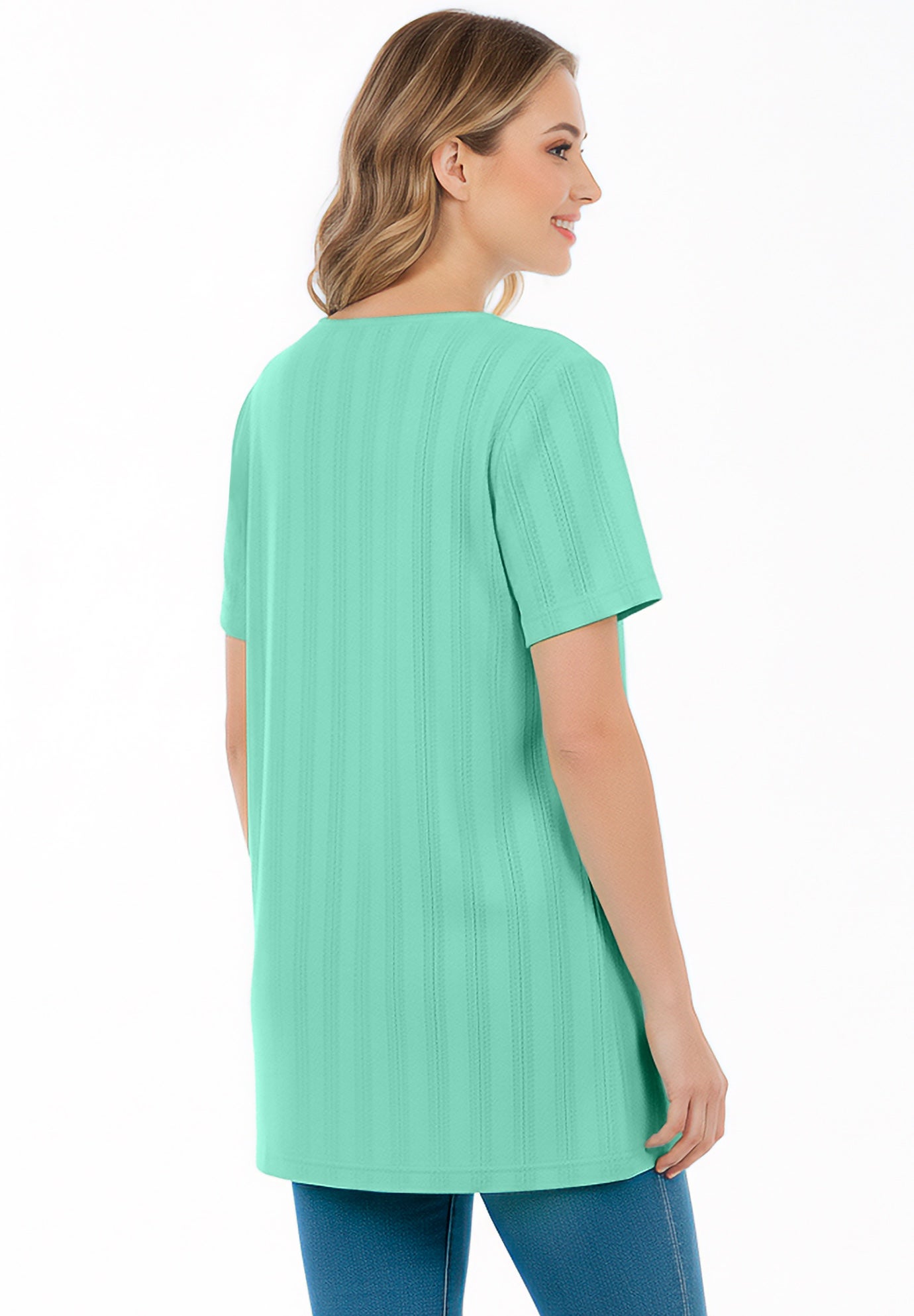 7-Day Embroidered Pointelle Tunic image number 2