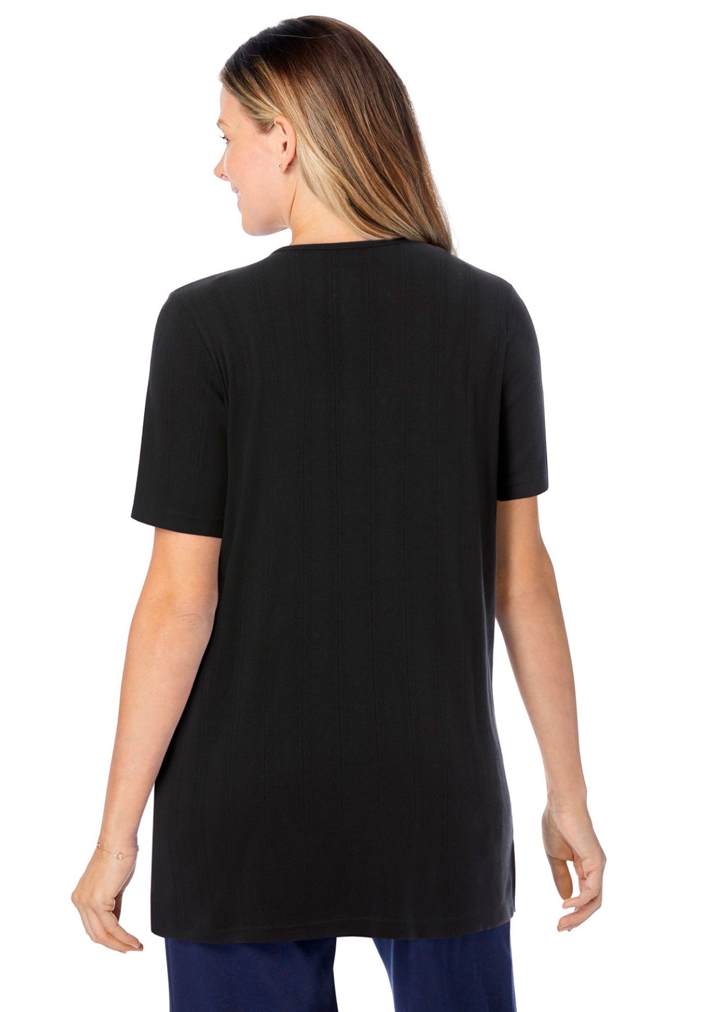 7-Day Embroidered Pointelle Tunic image number 2