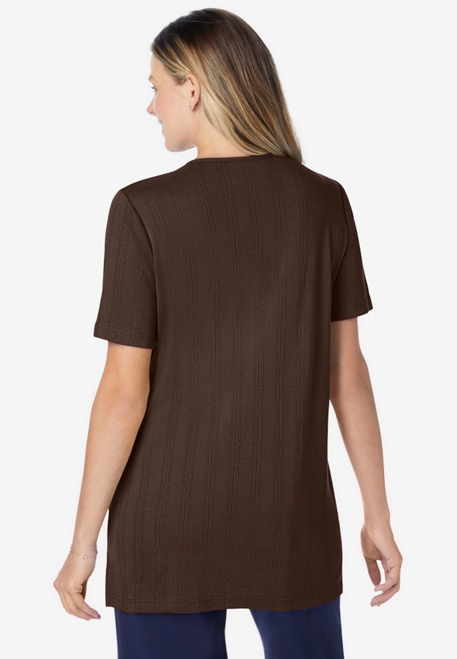 7-Day Embroidered Pointelle Tunic image number 1