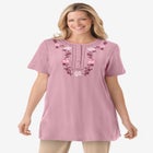 7-Day Embroidered Pointelle Tunic image number null