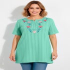 7-Day Embroidered Pointelle Tunic image number null