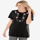 7-Day Embroidered Pointelle Tunic image number null