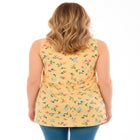 Perfect Printed Sleeveless Shirred V-Neck Tunic image number null