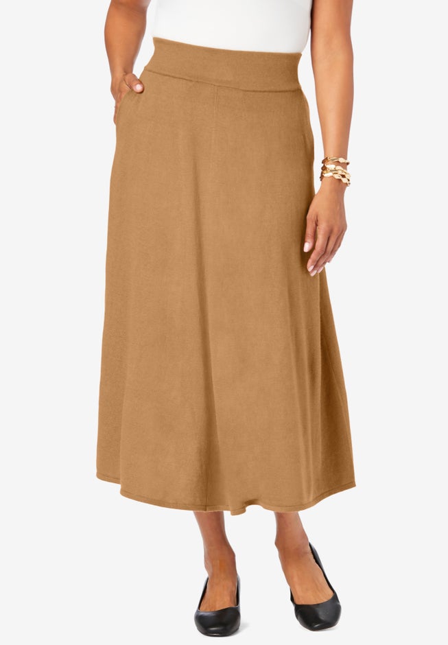 A-Line Cashmere Skirt image number null