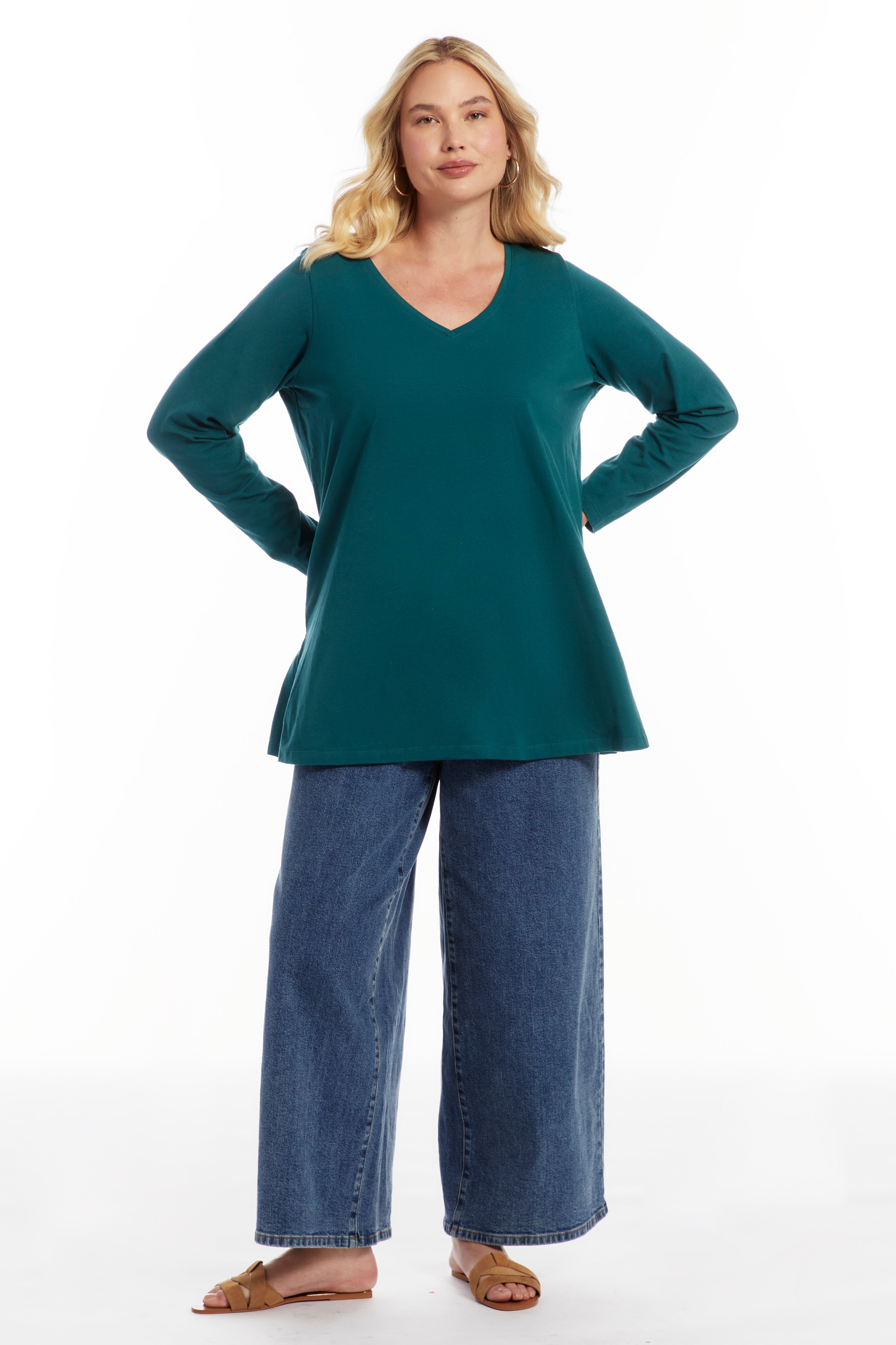 Long-Sleeve V-Neck One + Only Tunic image number 0