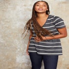 Short-Sleeve V-Neck One + Only Tunic image number null