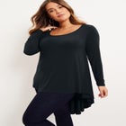 Long-Sleeve High-Low Tunic image number null