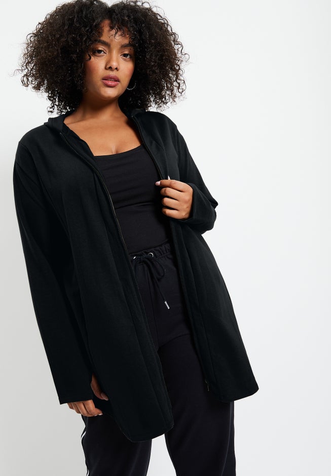 Zip-Up French Terry Hoodie image number 0