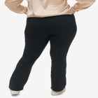 Stretch Bootcut Pants With Side Zip image number null