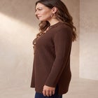 Ribbed Collar Sweater image number 1