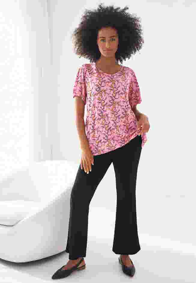 Knit Bootcut Pants With Pockets image number 3