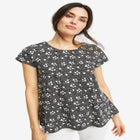 Trapeze Knit Tee image number null