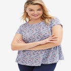 Trapeze Knit Tee image number null