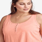 Knit Henley Tank image number null