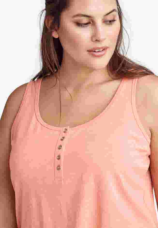 Knit Henley Tank image number 2