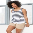 Knit Henley Tank image number null