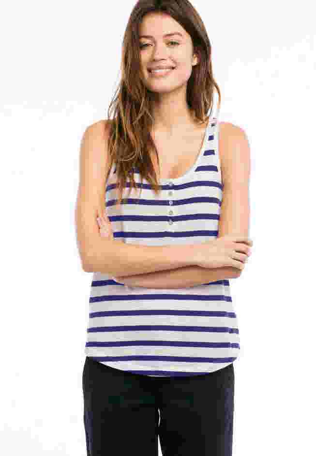 Knit Henley Tank image number 0