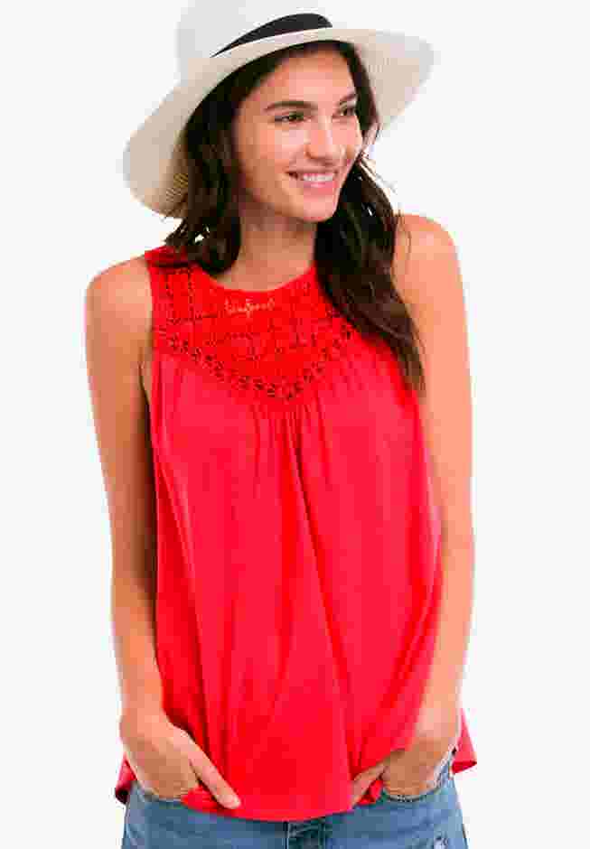 Crochet Lace Tank image number 0