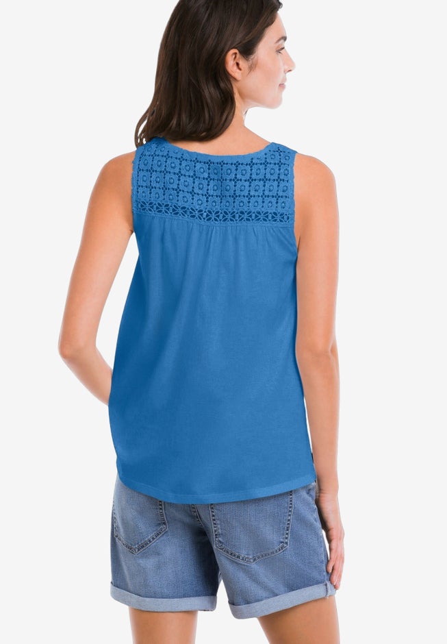 Crochet Lace Tank image number 1