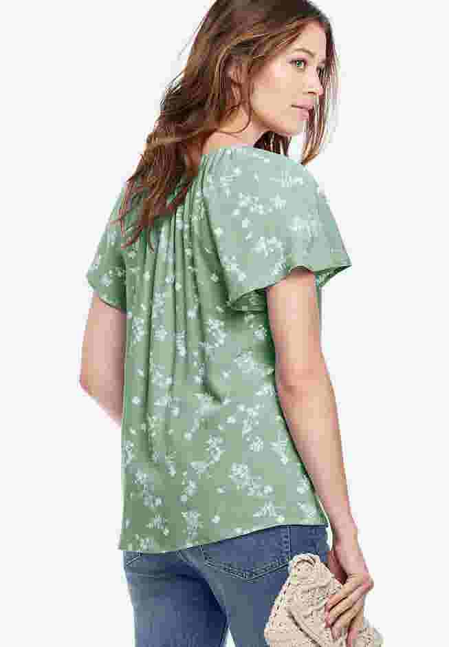 Flutter Sleeve Blouse image number 1