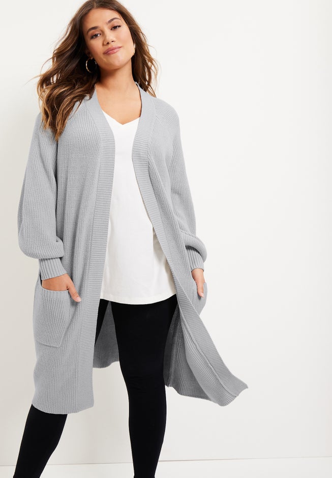 Open-Front Cardigan image number 3