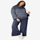 French Terry Wide-Leg Pant image number null