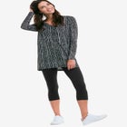 Knit Capri Leggings image number null