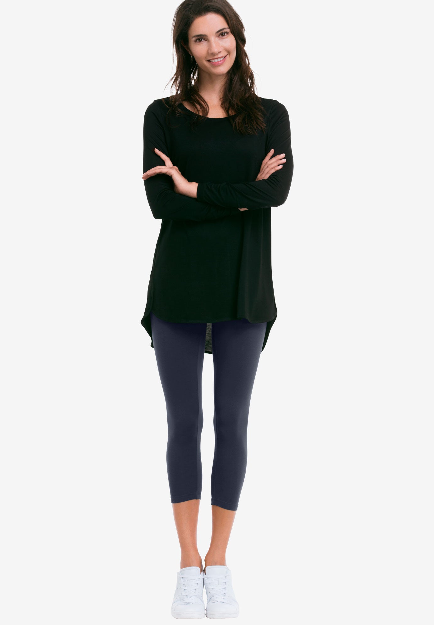 Knit Capri Leggings image number 0