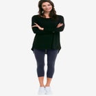 Knit Capri Leggings image number null