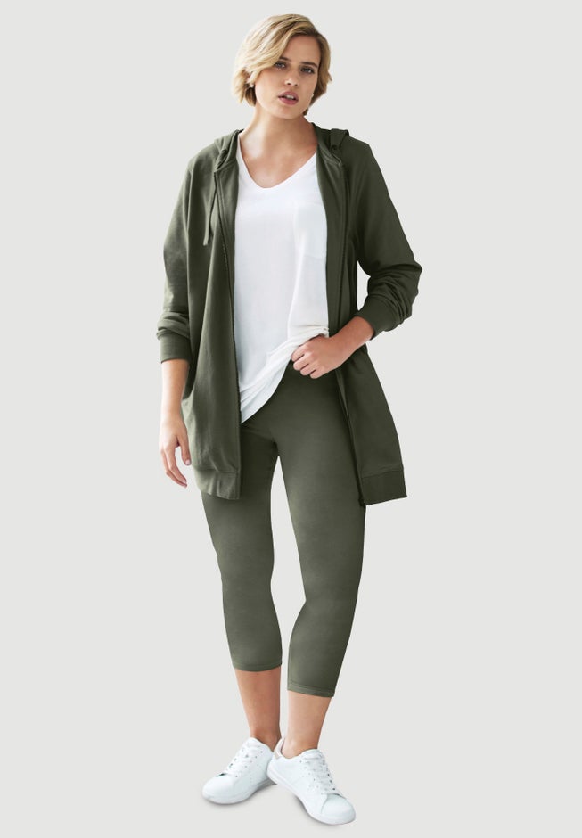 Knit Capri Leggings image number 5