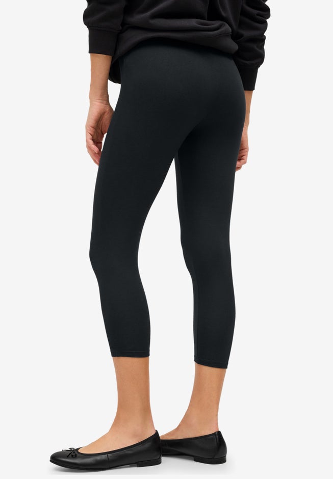 Knit Capri Leggings image number 2