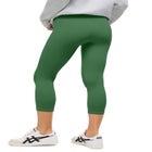 Cotton Spandex Capri Length Leggings image number null