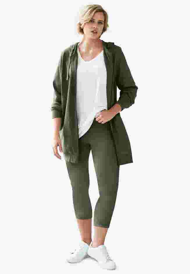 Knit Capri Leggings image number 0