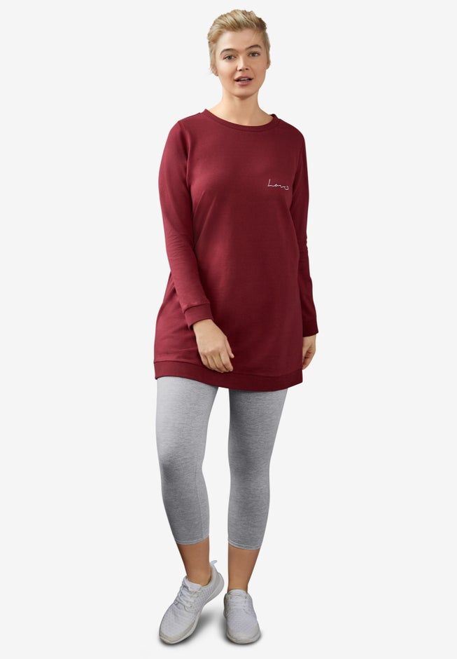 Knit Capri Leggings image number 0