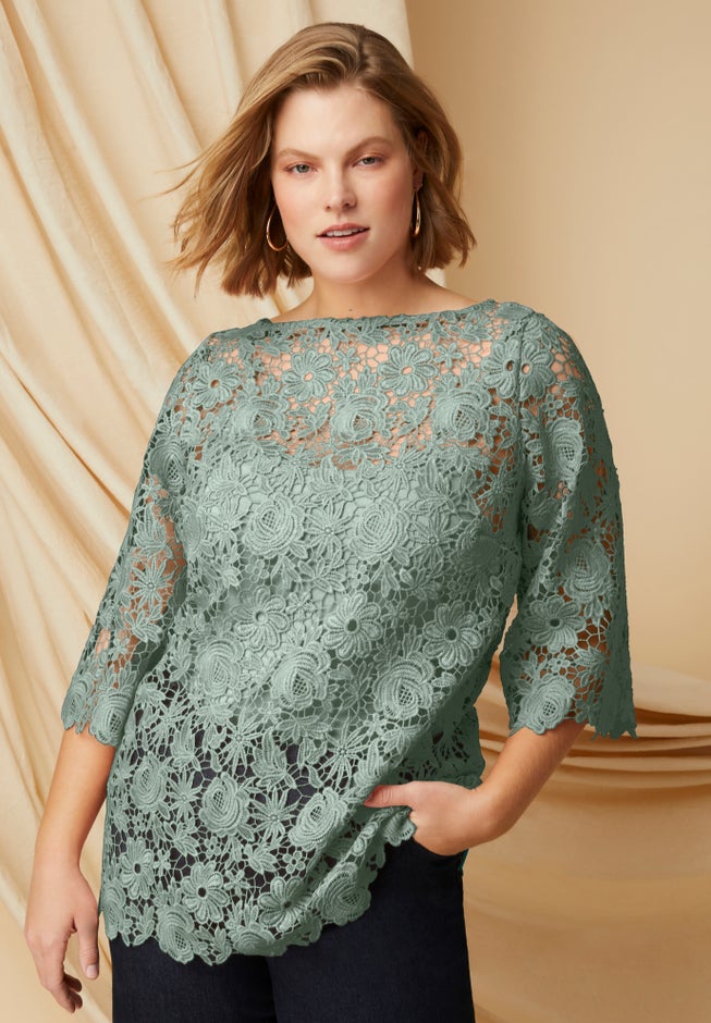 Allover Lace Top image number 0