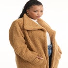 Maxi Teddy Fleece Coat image number null
