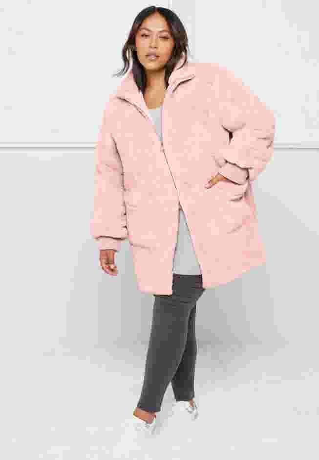 Zip-Up Faux Fur Jacket image number 3