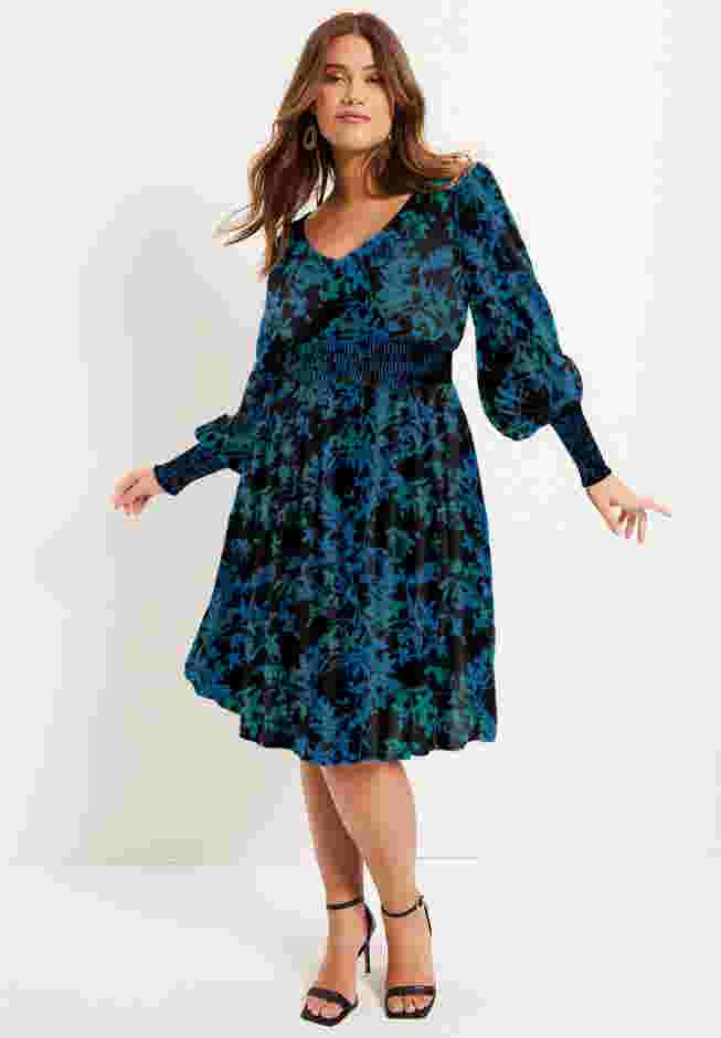 Smocked Waist Midi Dress image number 0