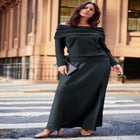 Off Shoulder Long Sleeve Sweater image number 1